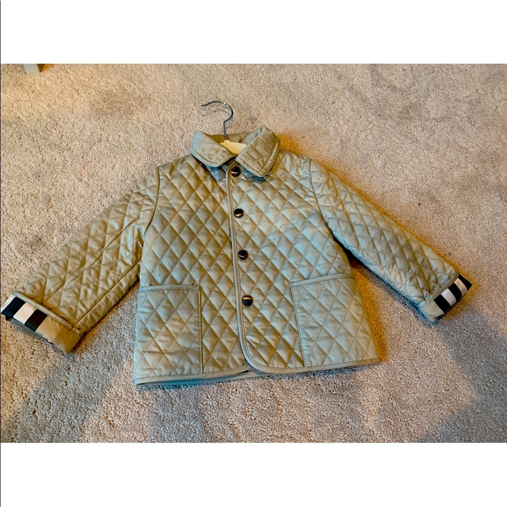 Cute Boy Burberry Quilted coat